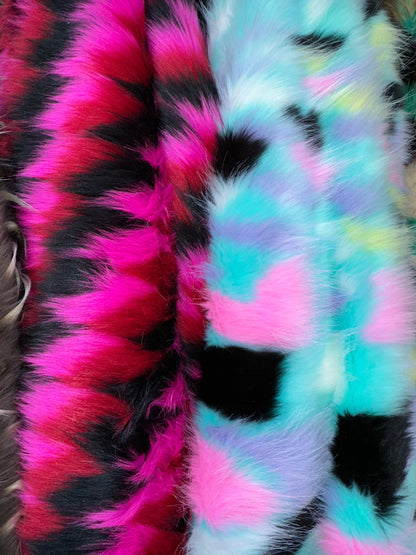 Luxury Faux Fur Multiples design high quality Sold by the YD and 1/2 yd Ships worldwide from Los Angeles California USA