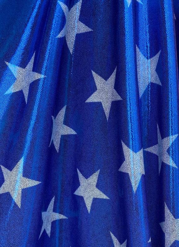 Freedom American flag design metallic stars design and metallic stripes design 4-way stretch 58/60” Sold by the YD. Ships worldwide from L.A