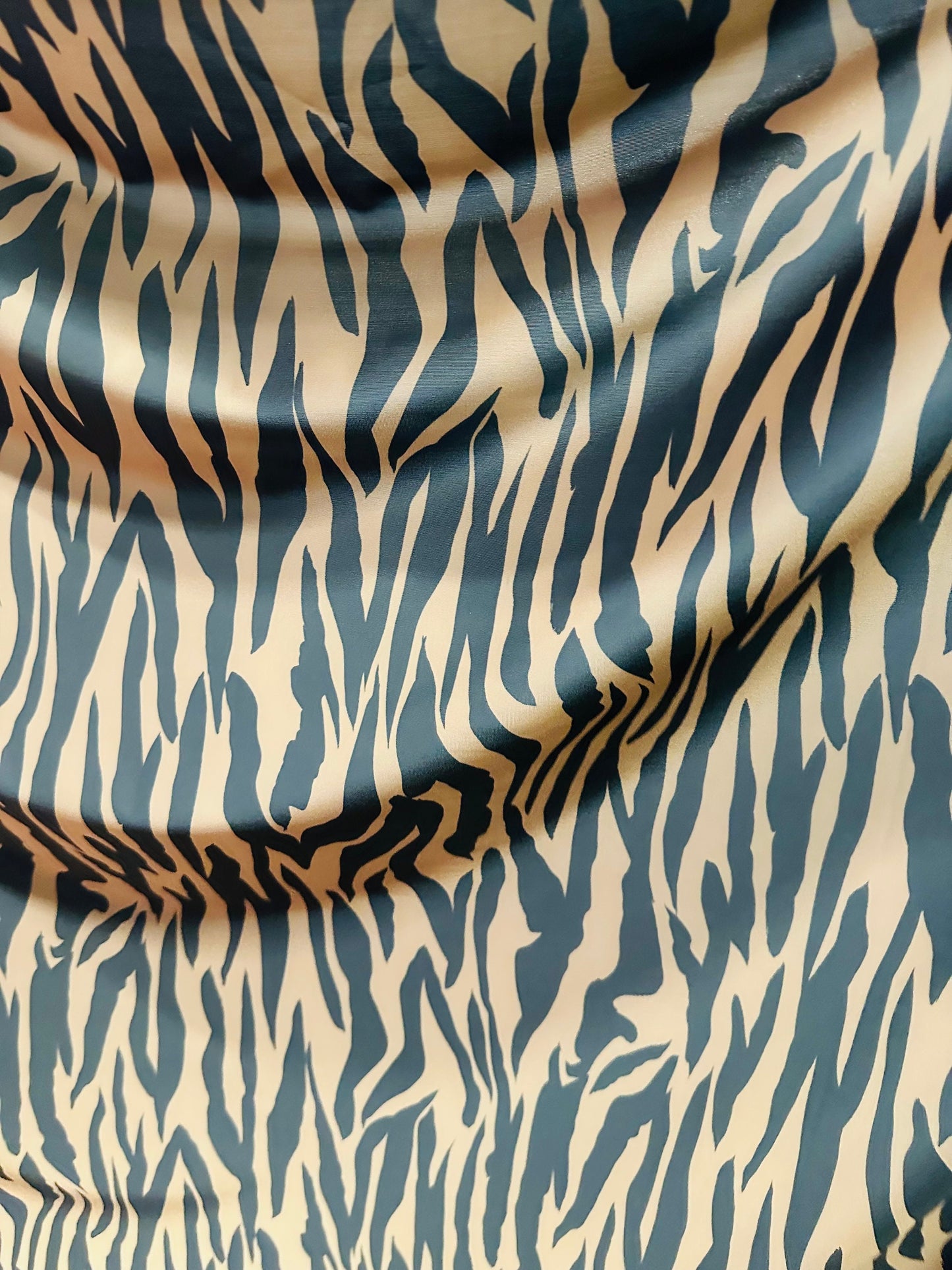 Zebra design Nude/Black print on great quality of nylon spandex 4-way stretch