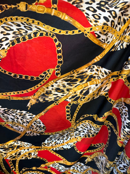 New modern design exotic animal print on great quality of poly spandex 4-way stretch 58/60”