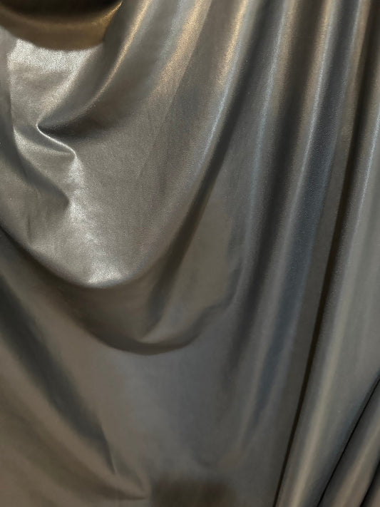 Matte metallic spandex foggy foil 4-way stretch 58/60” Sold by the YD. High quality fabrics by AlexLAFabrics