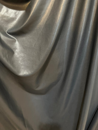 Matte metallic spandex foggy foil 4-way stretch 58/60” Sold by the YD. High quality fabrics by AlexLAFabrics