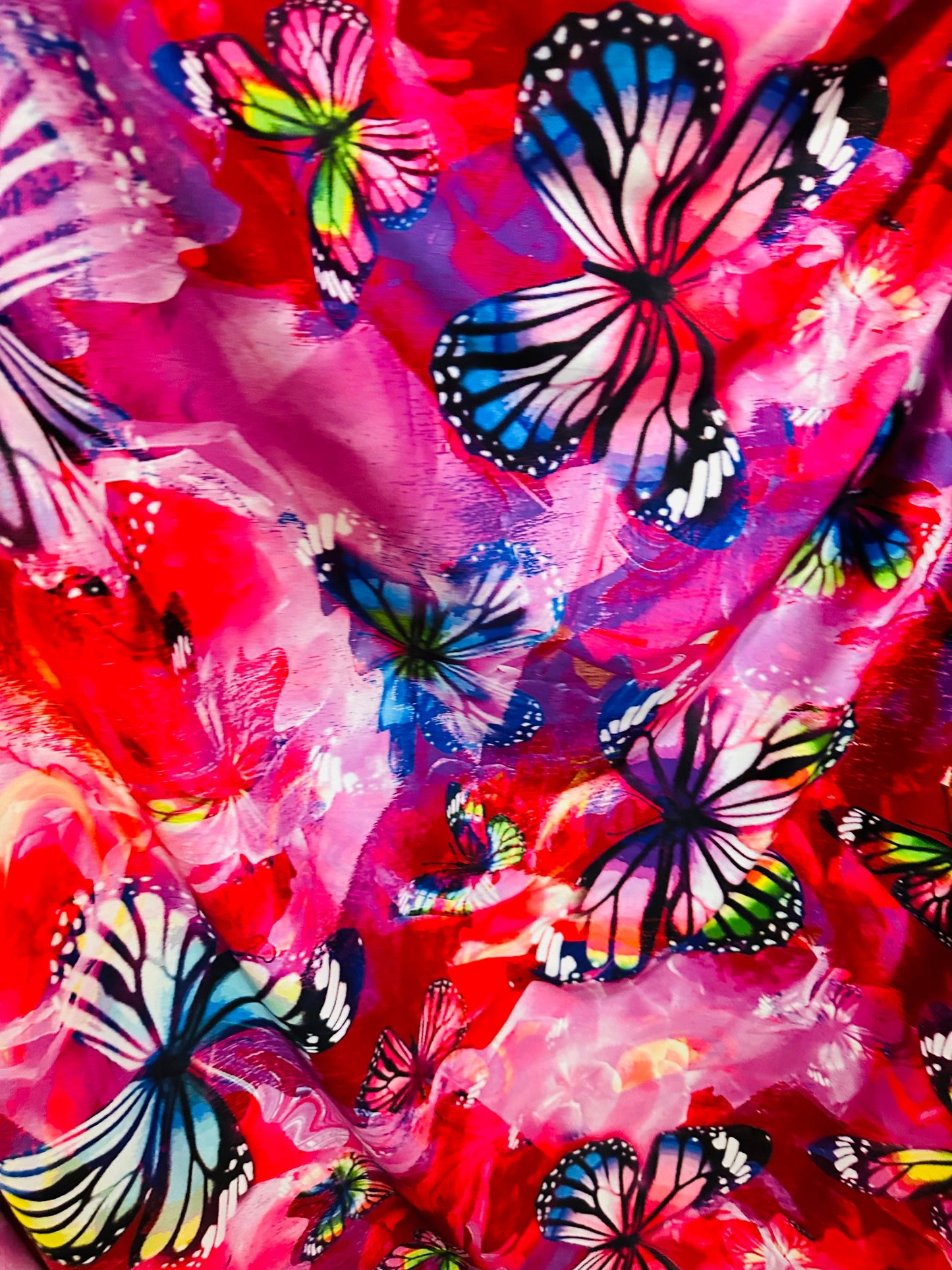 Butterfly design new exotic print on great quality of nylon spandex 4-way stretch 58/60” High quality fabrics by AlexLAFabrics