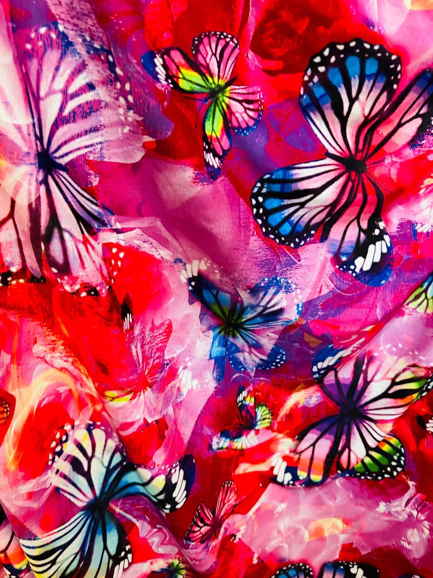 Butterfly design new exotic print on great quality of nylon spandex 4-way stretch 58/60” High quality fabrics by AlexLAFabrics