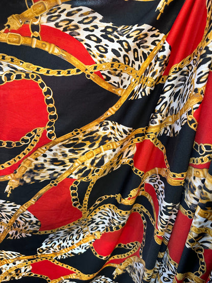 New modern design exotic animal print on great quality of poly spandex 4-way stretch 58/60”