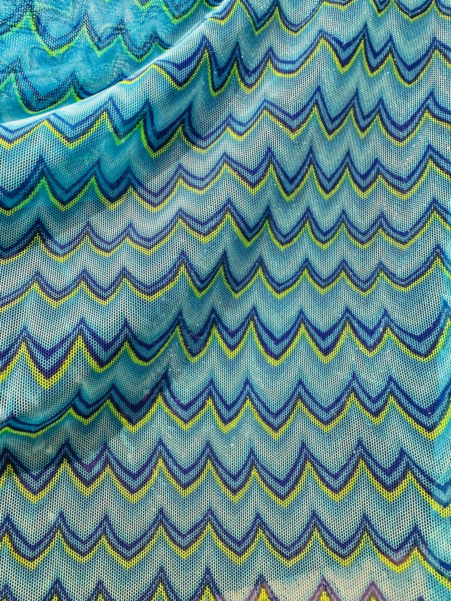 New fish scale design print on power mesh 4-way stretch 58/60” High quality fabrics by AlexLAFabrics