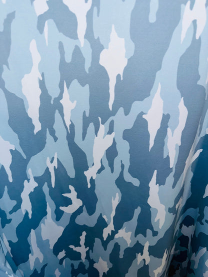 New camouflage design print on great quality of nylon spandex 4-way stretch 58/60”