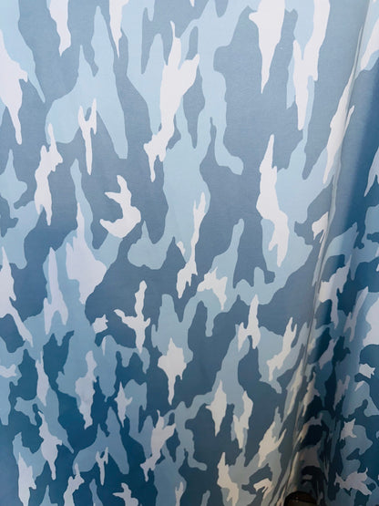 New camouflage design print on great quality of nylon spandex 4-way stretch 58/60”