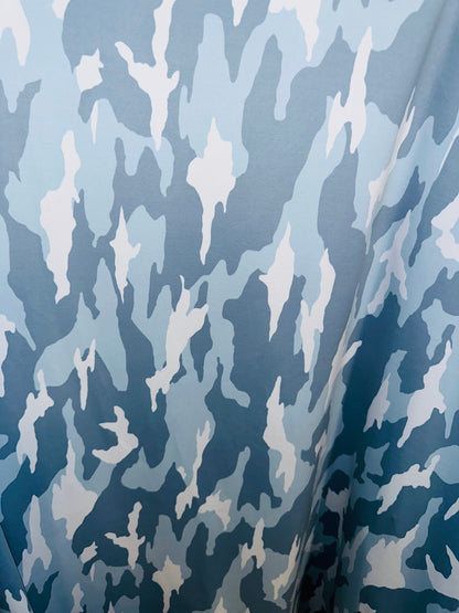 New camouflage design print on great quality of nylon spandex 4-way stretch 58/60”