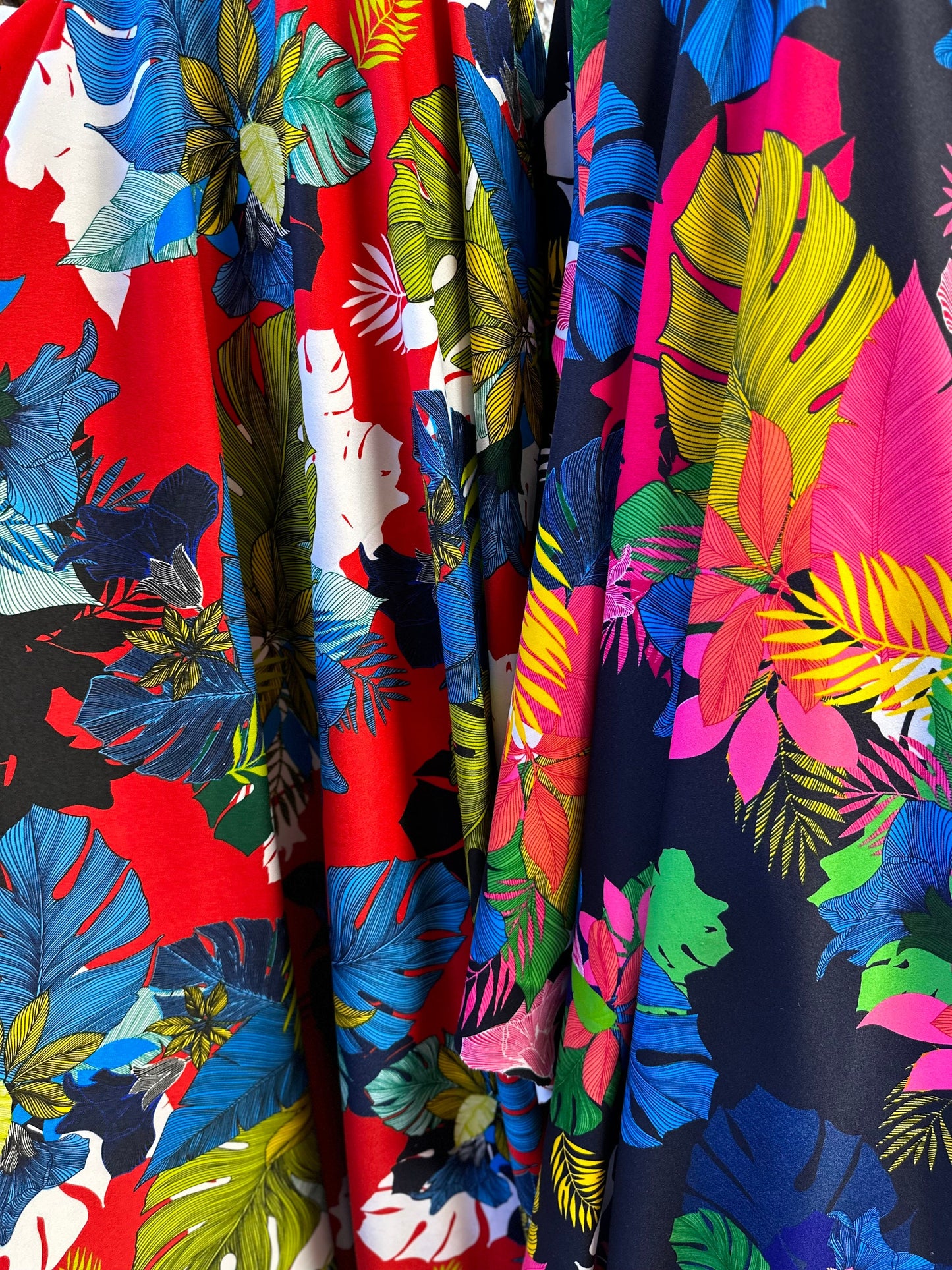 New Hawaiian design print on great quality of spandex scuba 4-way stretch 58/60”